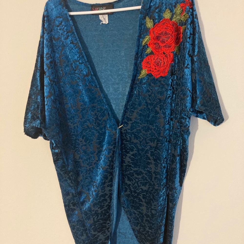 Velvet cardigan